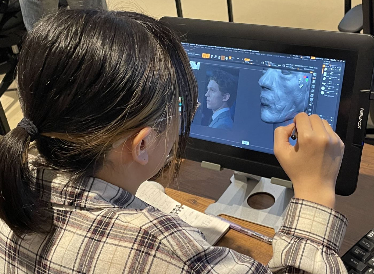 3Dスキャンの様子