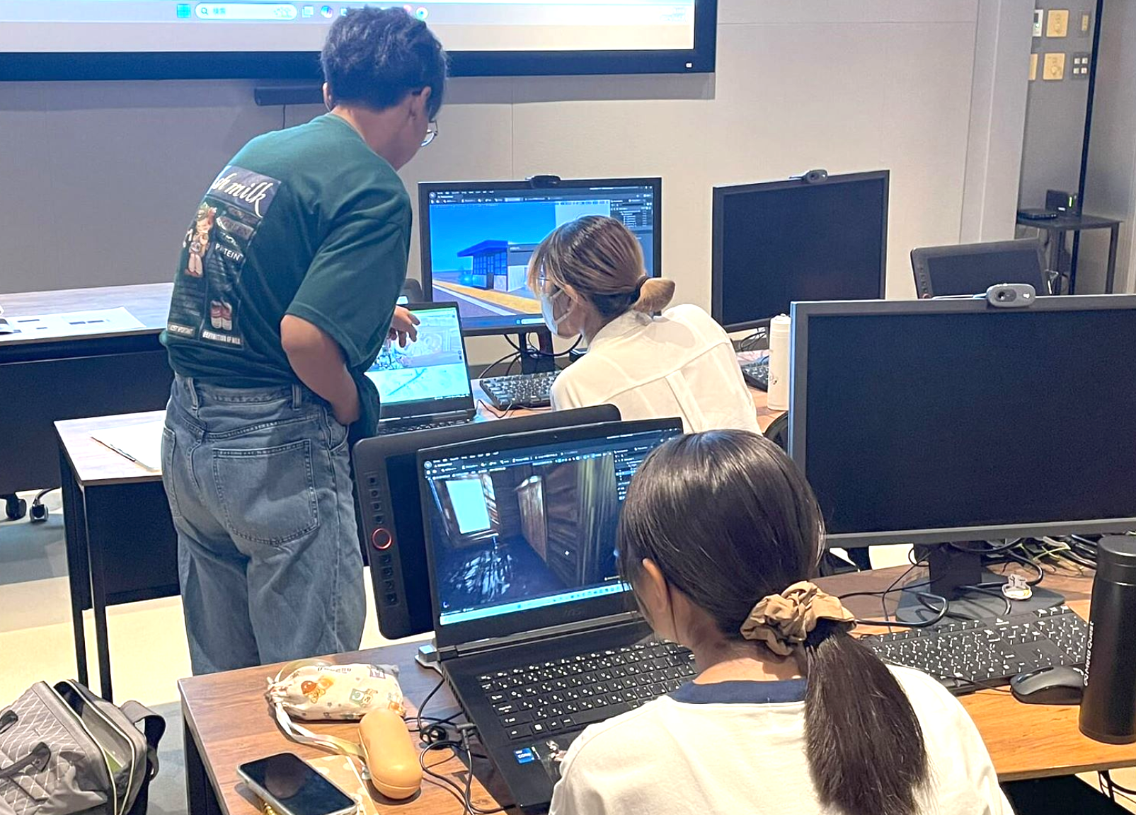 ゲーム開発の様子